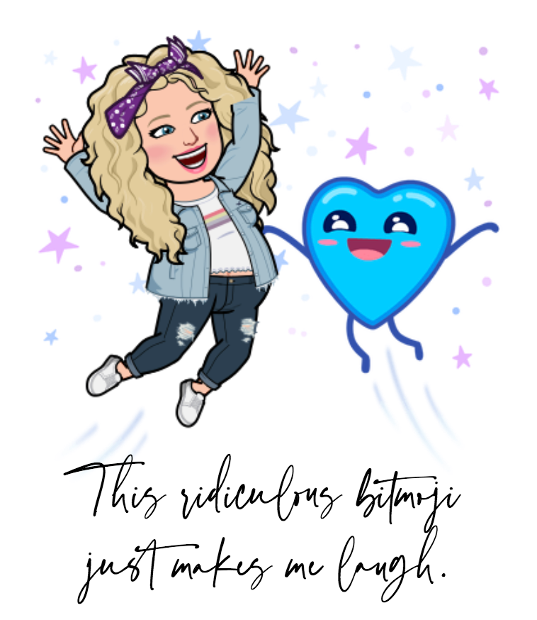 Alycia yerves bitmoji jumping into air with heart