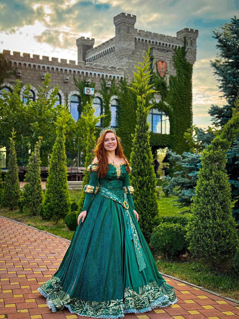 Merida costume by Yaffie Dreams medieval fantasy gown for woman princess merida halloween cosplay