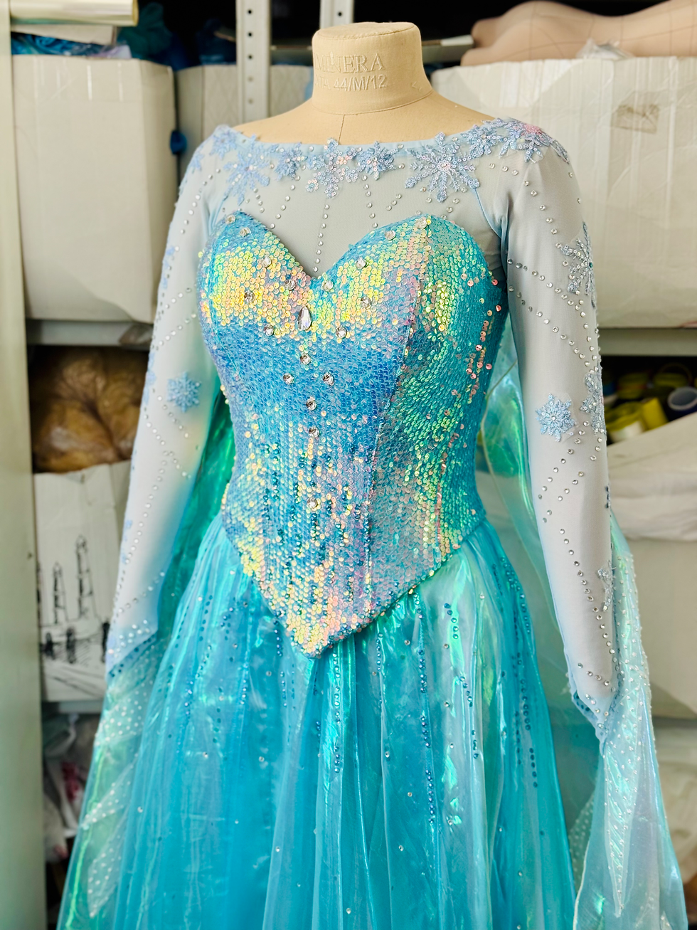 Thumbnail: Disney Princess Costume Elsa Frozen inspired Yaffie Dreams cosplay corset queen Elsa of Arendell