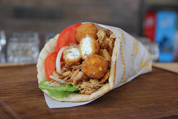 Gyrodelhia Greek Gyros with Philadelphia balls