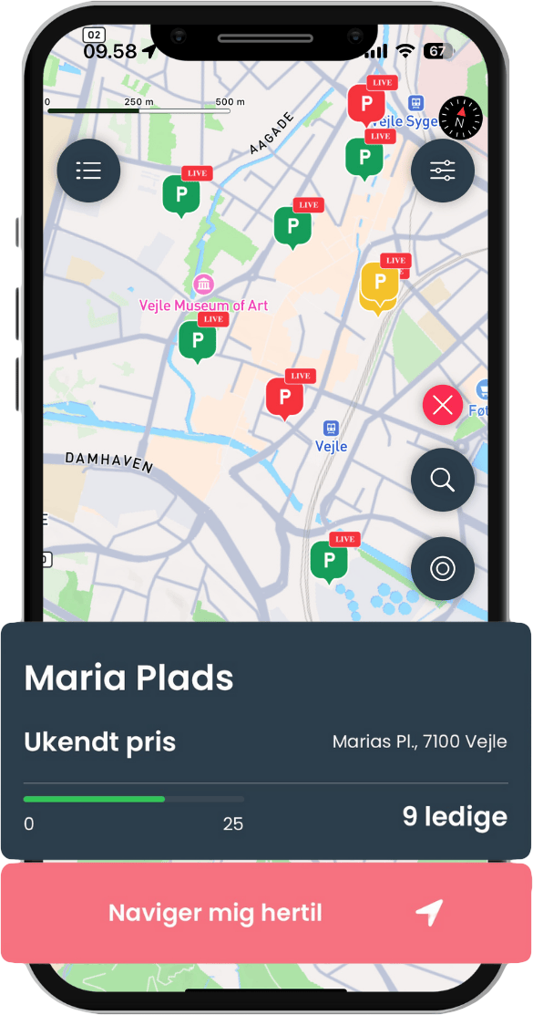 Visualisering af Papp Mobility appen