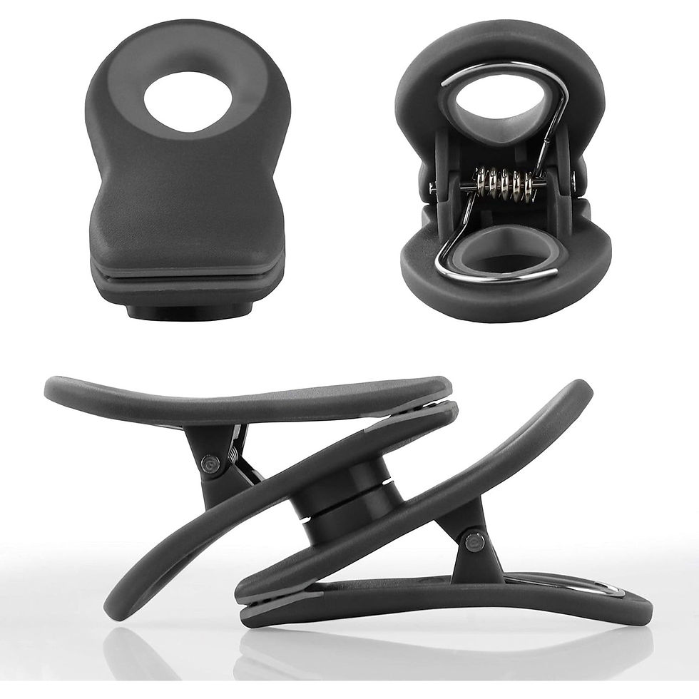 Thumbnail: 10-Piece Magnetic Bag Clip Set, Black