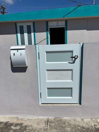 Portón de aluminio