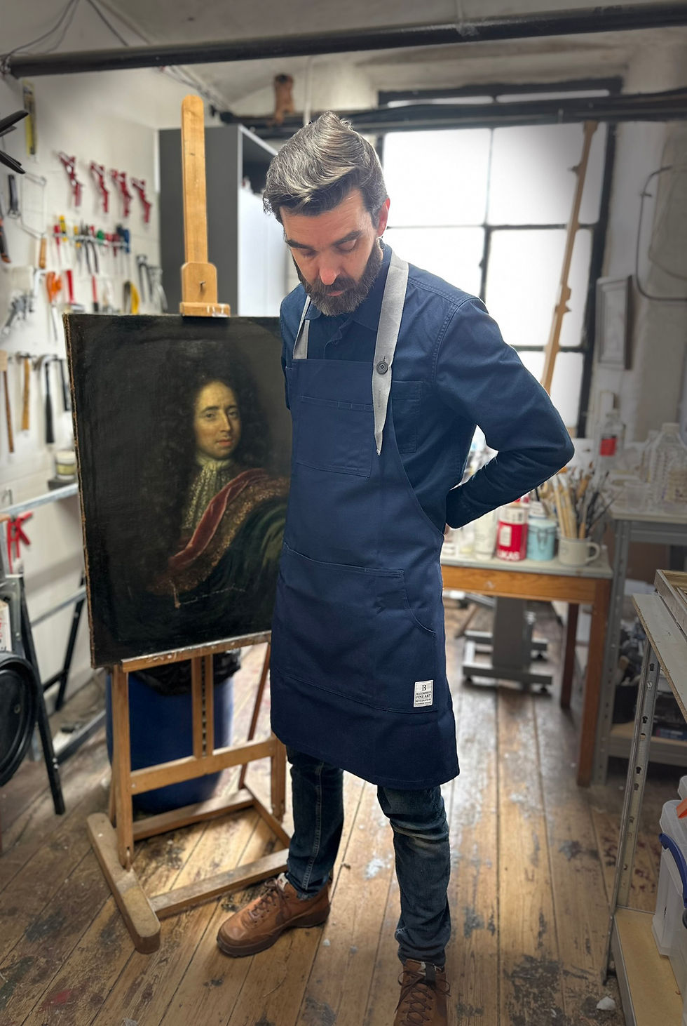 Thumbnail: Restorers Apron Navy Blue