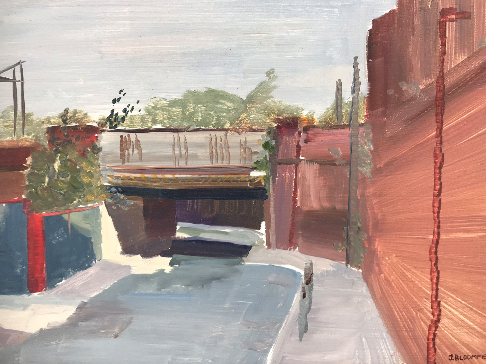 Preston St- Gorton -Manchester - oil on board