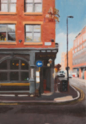 Abel Heywood - oil on board, James Bloomfield