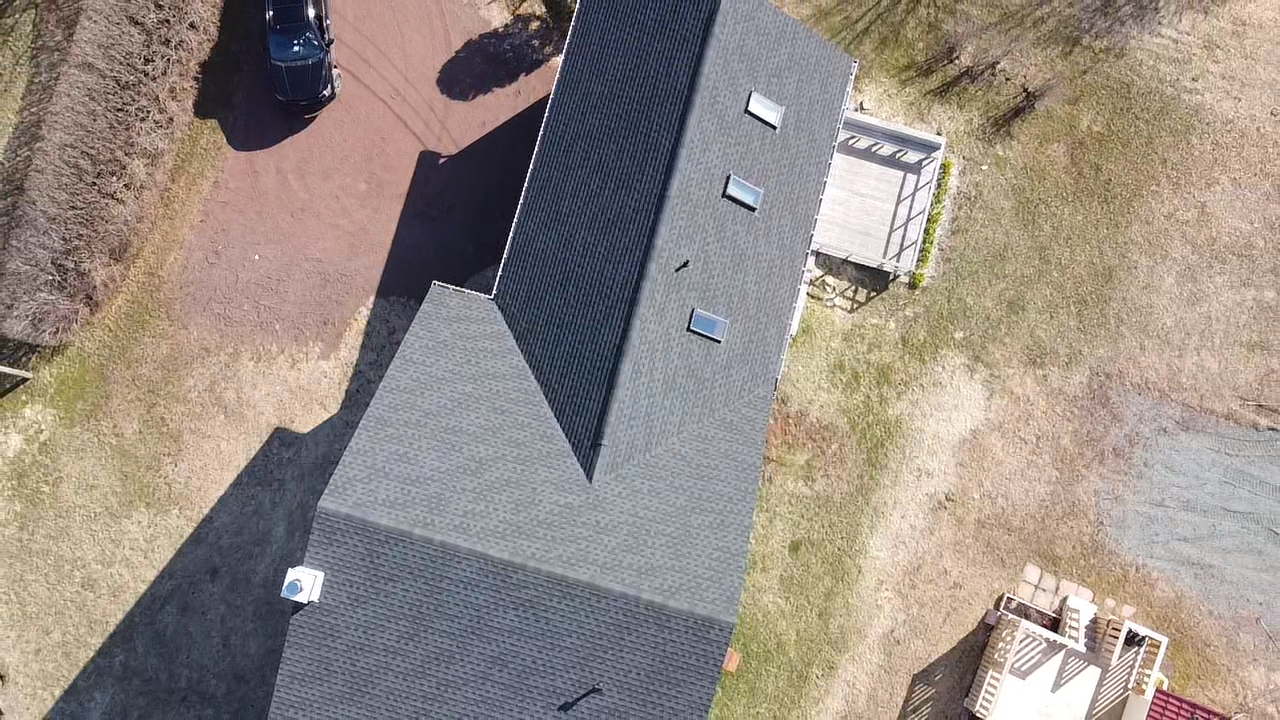 Air view roofing