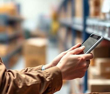 Quality assurance inspector verifying commercial FMCG inventory