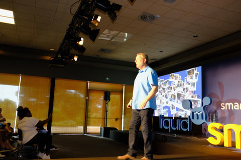 Emceeing our internal launch event