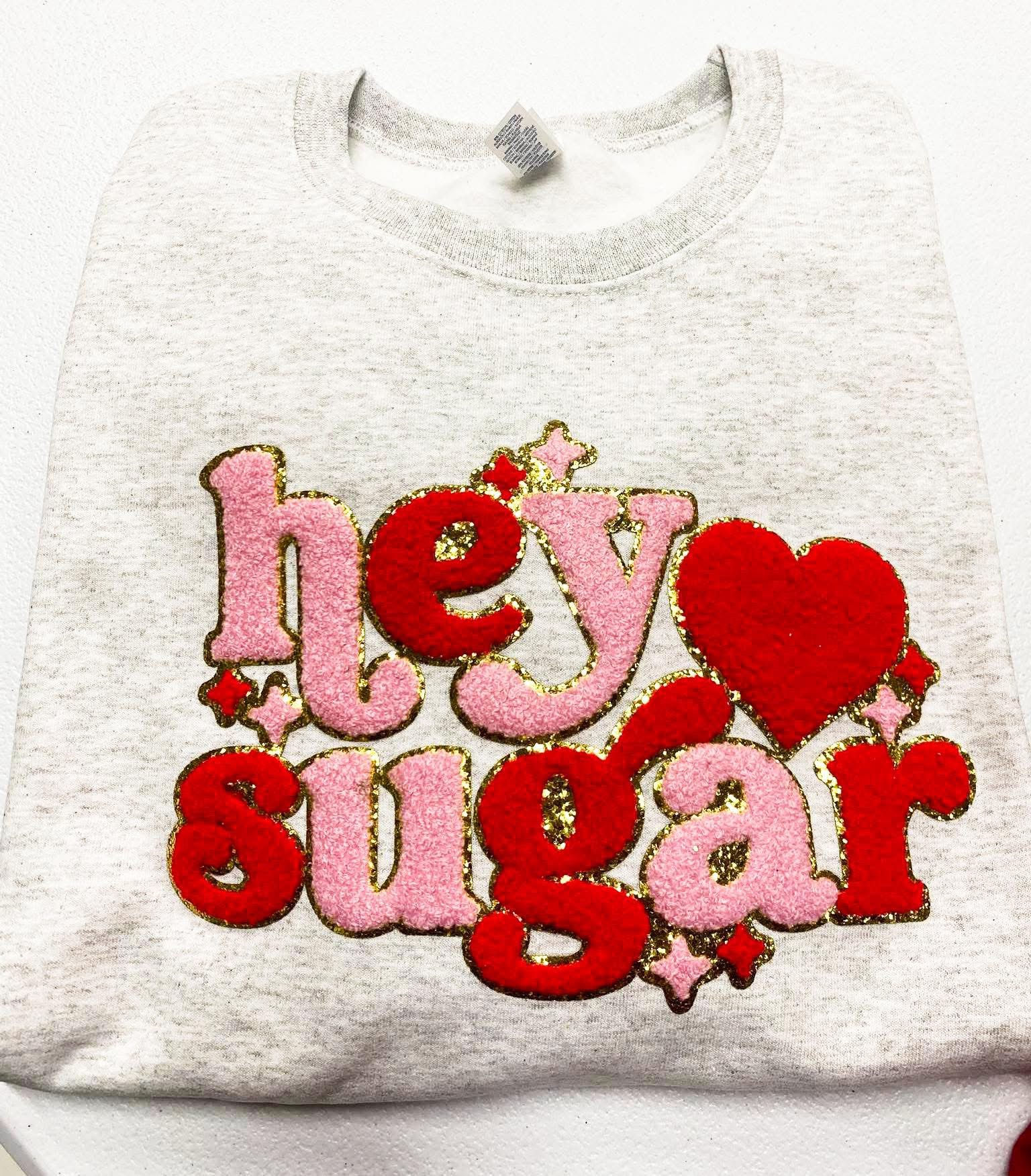 Hey Sugar oatmeal crewneck sweatshirt