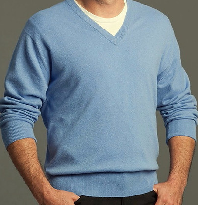 Men's Highest Quality Cashmere V-Neck Pullover