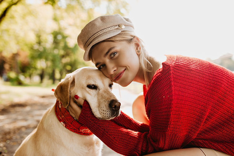 beautiful-girl-her-dog-together-with-love-charming-blonde-woman-with-her-pet-enjoying-sunn