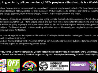 Joint Statement From NA/Europe Fan Organizations In Regards to LGBTQIA+ Safety at WC2022