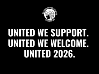 United we support. United we welcome. United 2026.