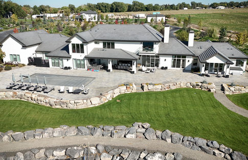 Exterior of a large home by Heinz Built Homes