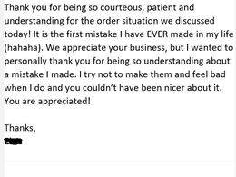 타인의 실수에 대한 친절