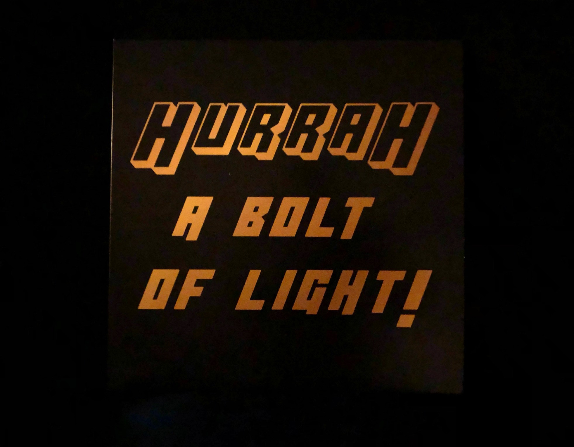 "Hurrah A Bolt of Light" Vinyl