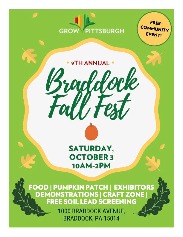 Partner Event | Grow Pittsburgh Braddock Farm’s 9th Annual Fall Festival