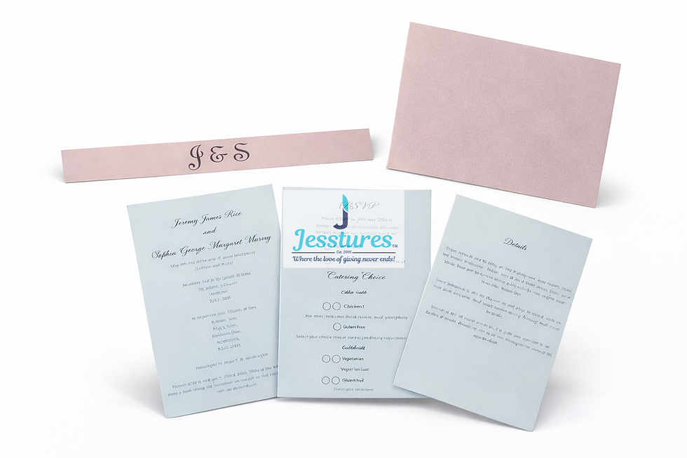 Thumbnail: Custom Wedding Invitations x 100