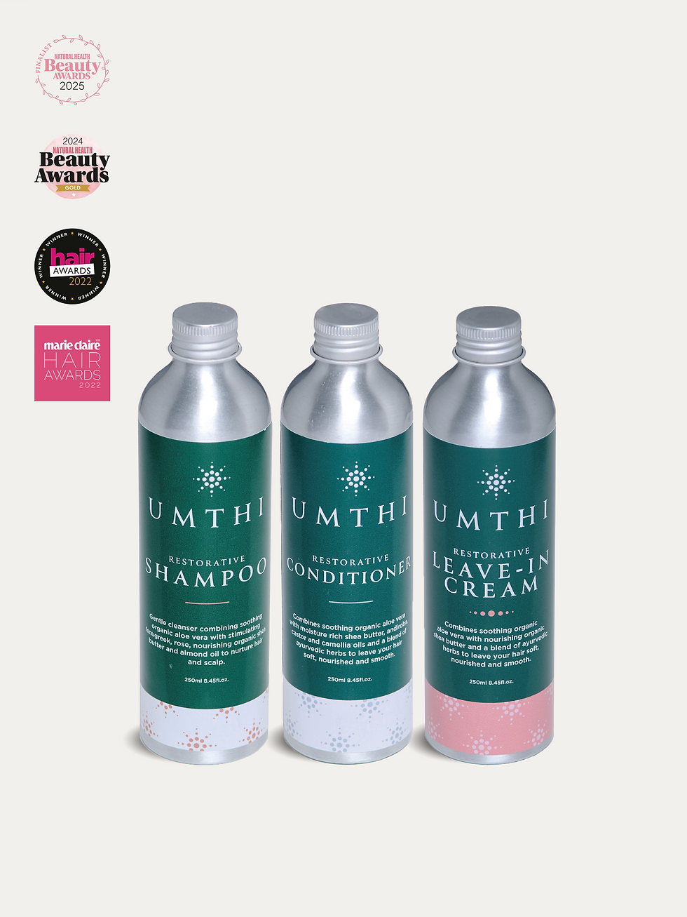 Essential Trio for Natural Curls – Shampoo, Conditioner & Leave-In Cream