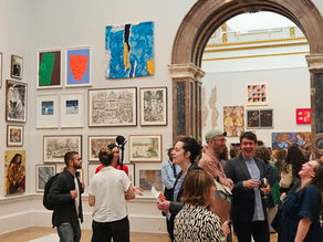Summer Dive tapestry by Ryka Design on display at the Royal Academy Summer Exhibition 2026