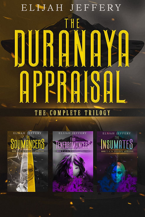 The cover of the Duranaya trilogy omnibus.