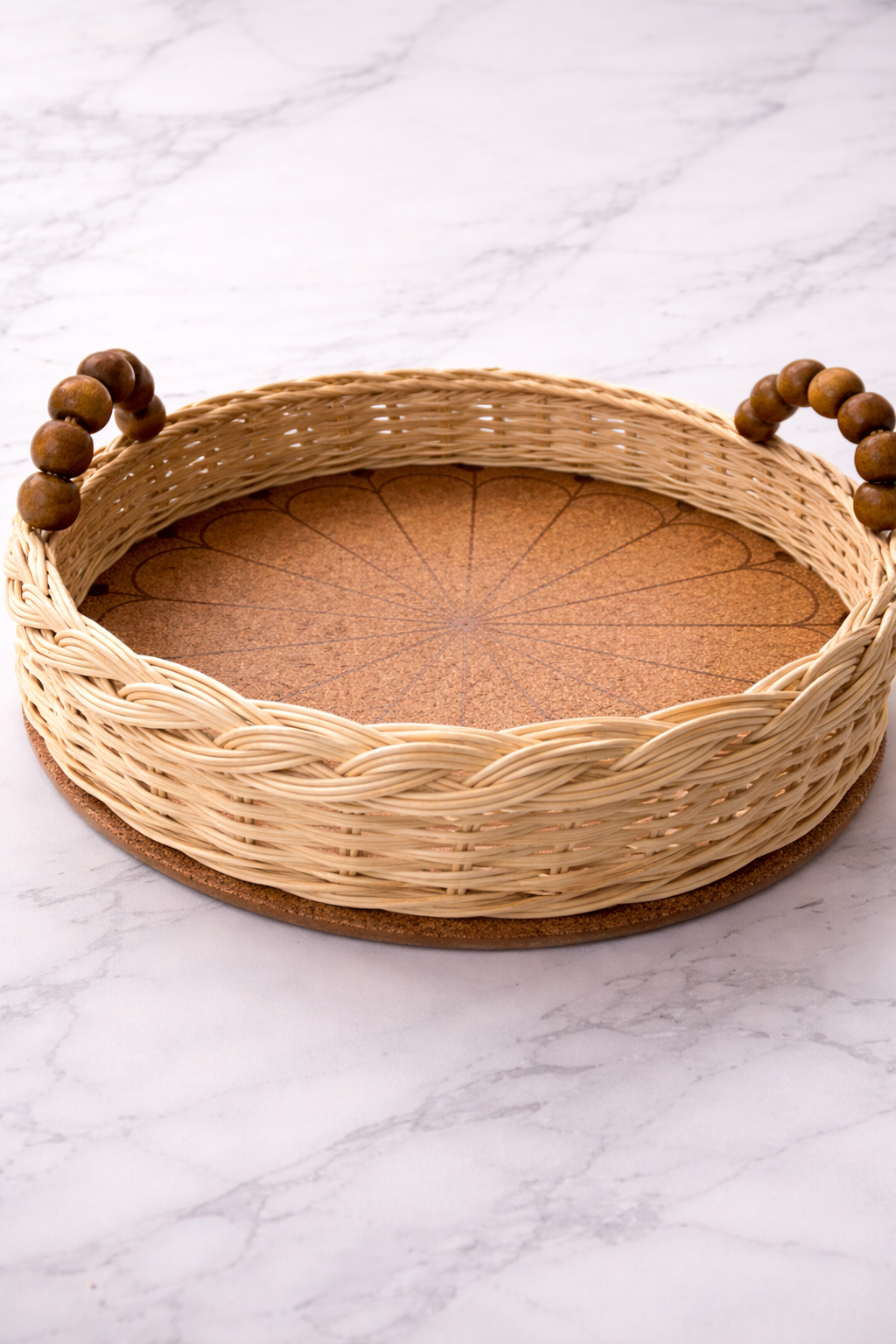 Mantar Taban Rattan Tepsi