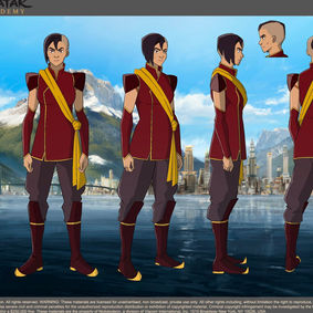A turnaround of original character "Raiza" created for the Avatar Academy.