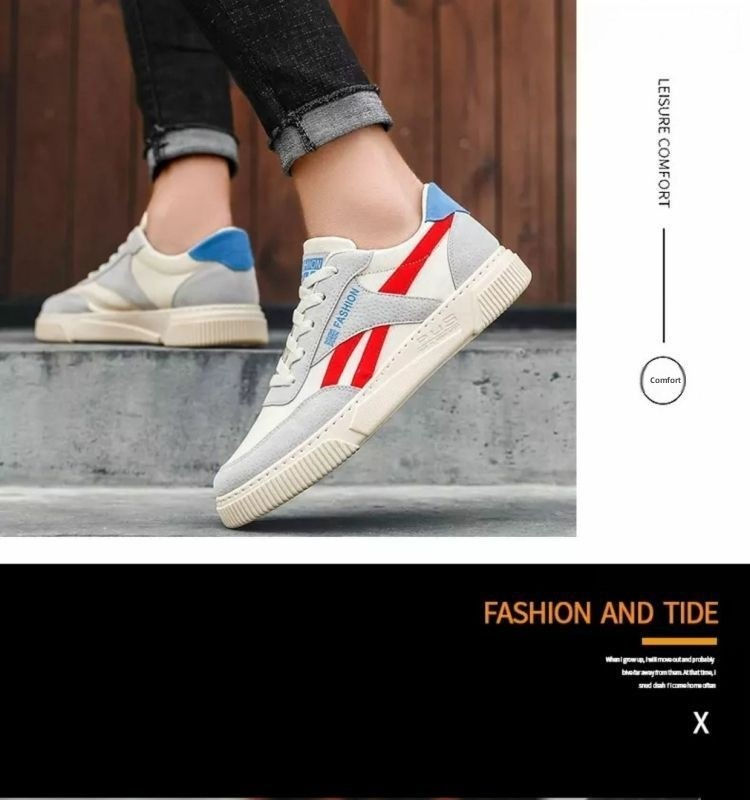 Miniatura: Spring 2025 Men's Casual Canvas Shoes Korean Style Trendy All-Match Sneakers Lei