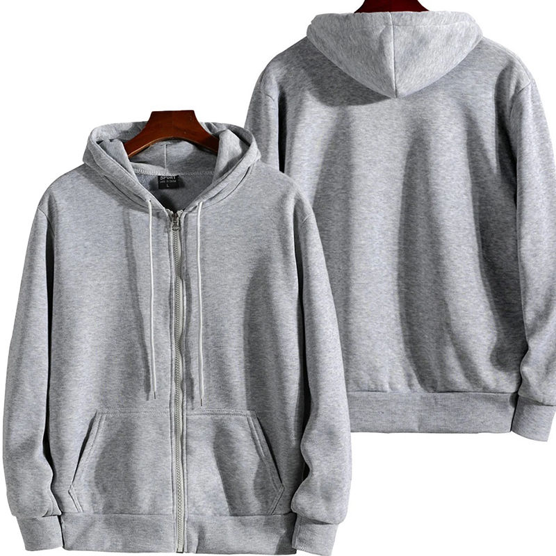 Miniatura: Casaco com zipper New Long Sleeve Hooded Sweatshirt Fashion Cas