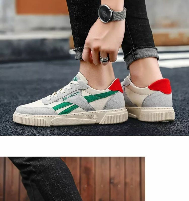 Miniatura: Spring 2025 Men's Casual Canvas Shoes Korean Style Trendy All-Match Sneakers Lei