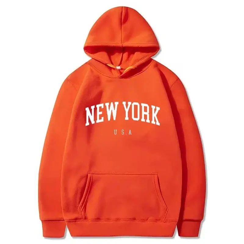 Miniatura: Moletom New York U.S.A City Hoodies Fashion Letter Printed Graphic Sweatshirts