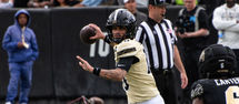 colorado buffaloes quarterback julian 'juju' lewis cu buffs football spring game black and gold day cornerback boo carter safety qb cb db deion sanders coach prime maxwell award watchlist