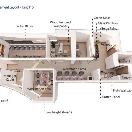 3d Plan layout