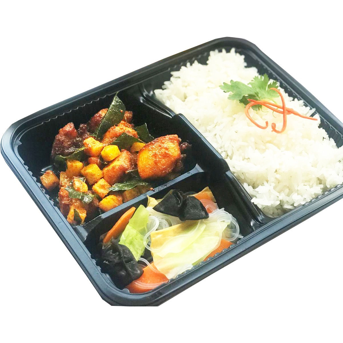 Value Bento Meal C - Dry Curry Chicken w Rice