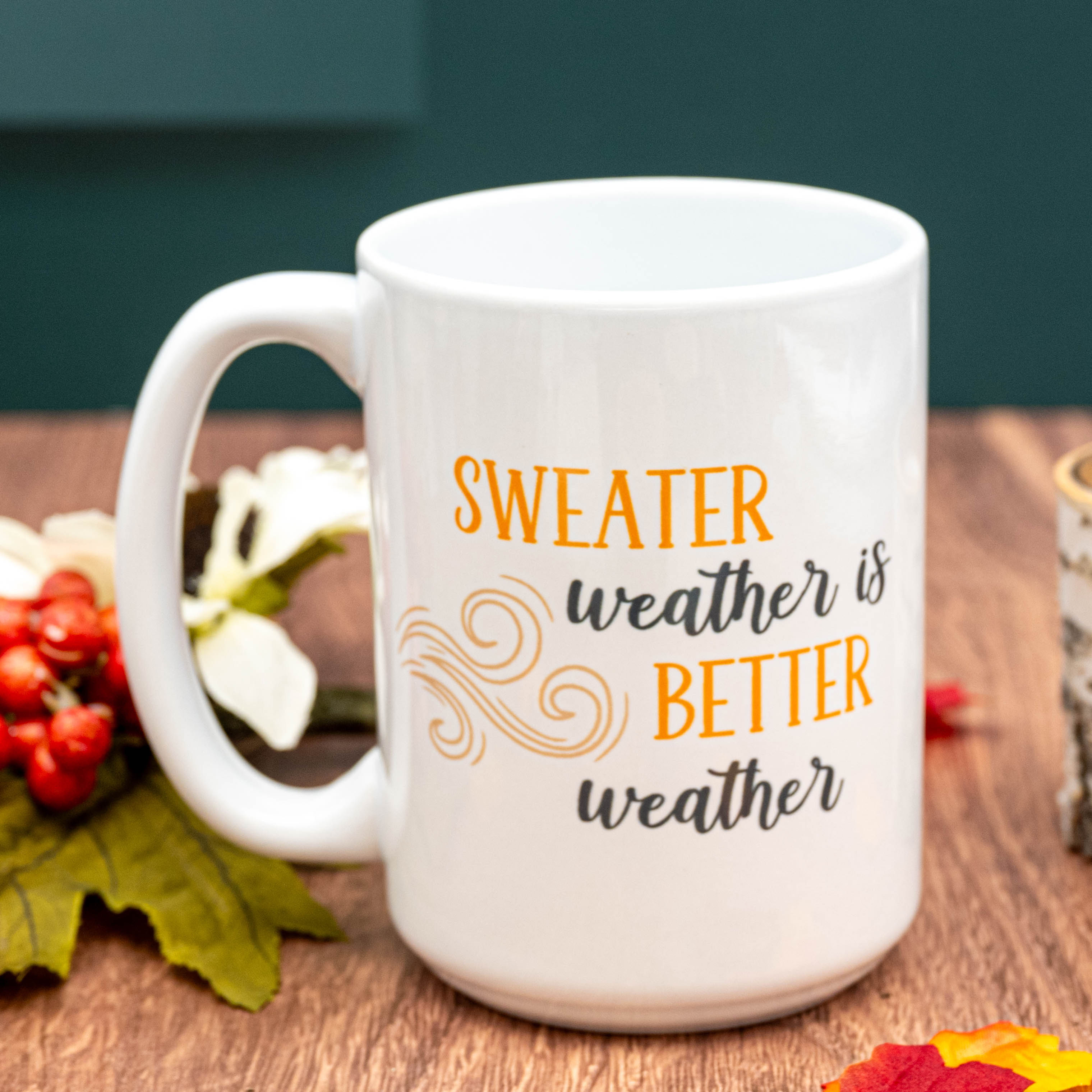 15 oz. Classic White Ceramic Mug