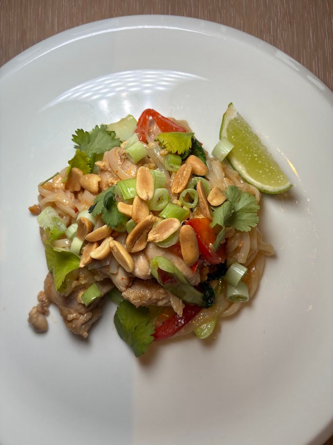 Pad Thai núðlur með kjúkling