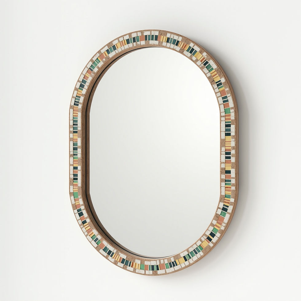 Miroir Bordure Mosaïque
