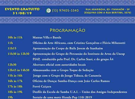 III Festa "A Corte dos Òrìṣà" - Programação