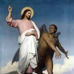 Christ tempted in the wilderness by Satan