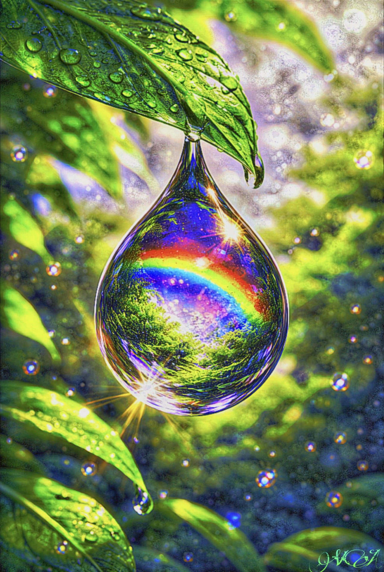 Reflection droplet