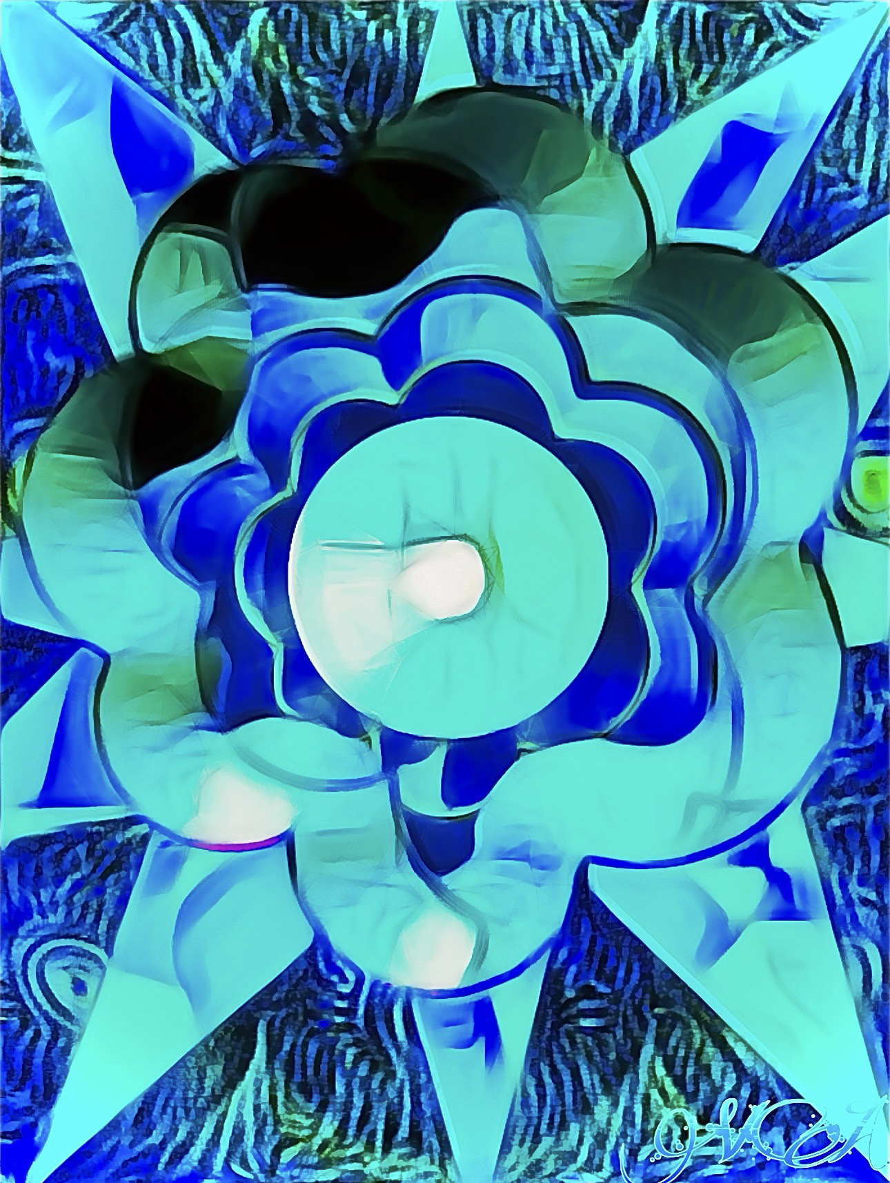 Cyan Petals