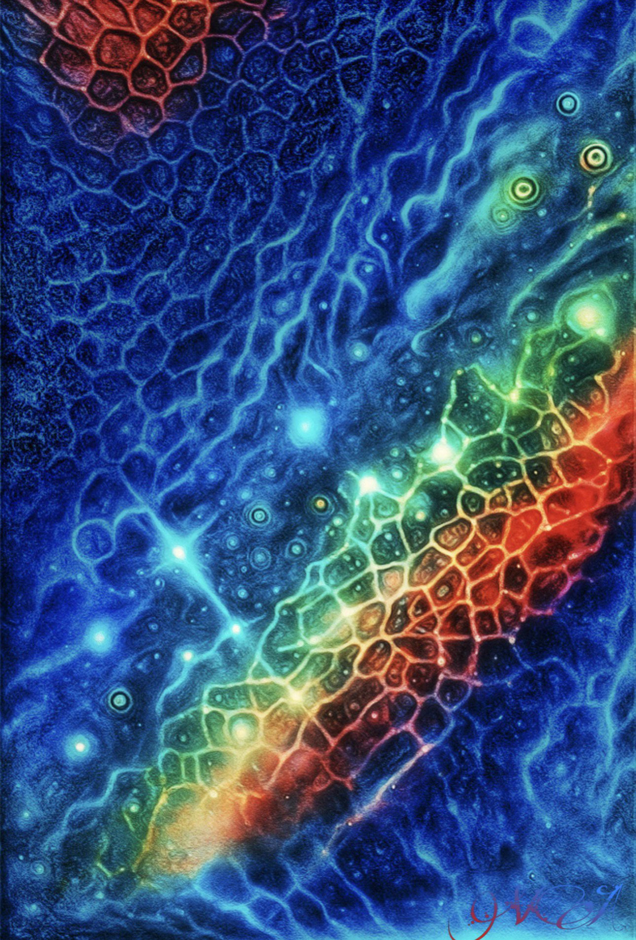 Diamond Scales (Blue)