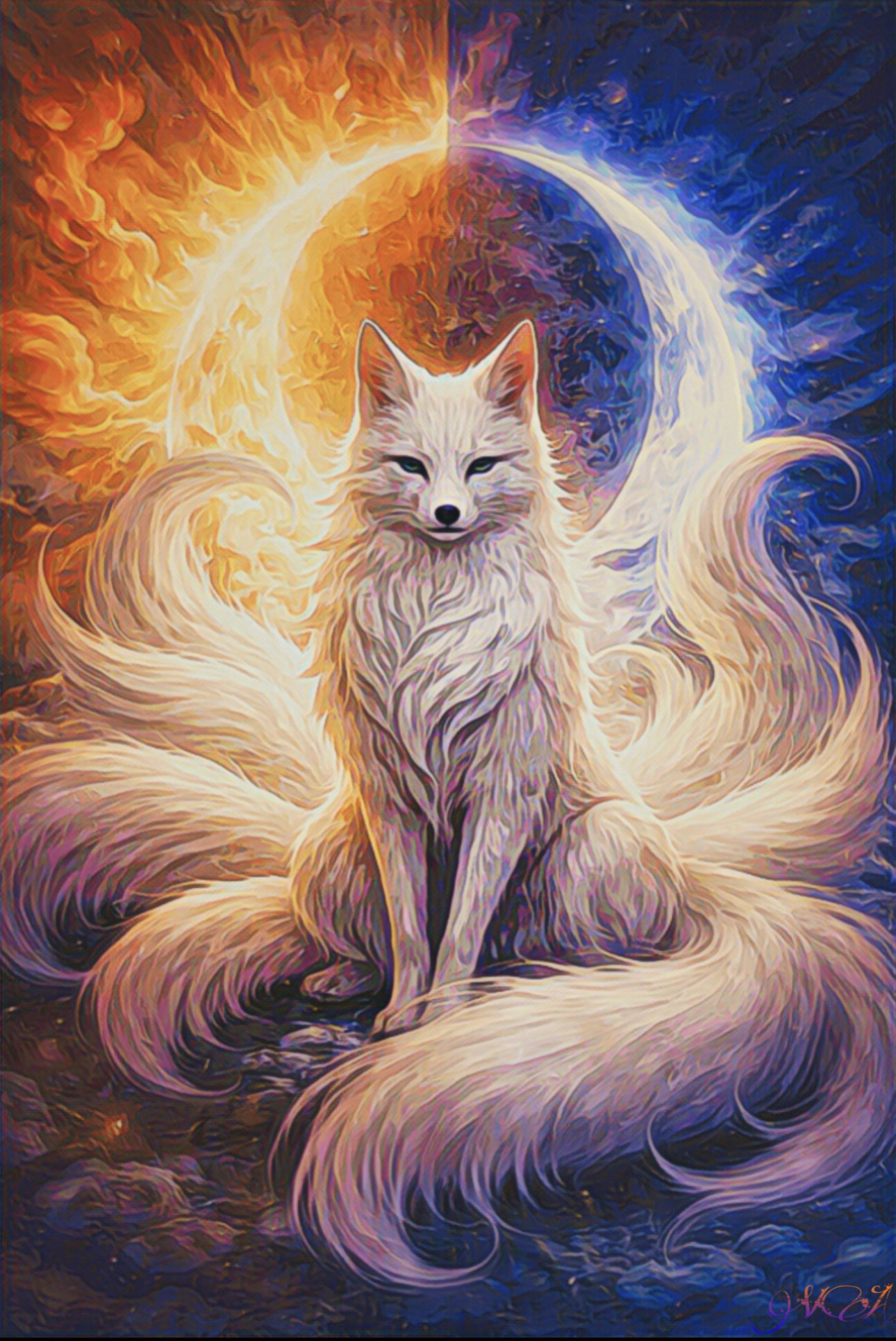 Radiant kitsune