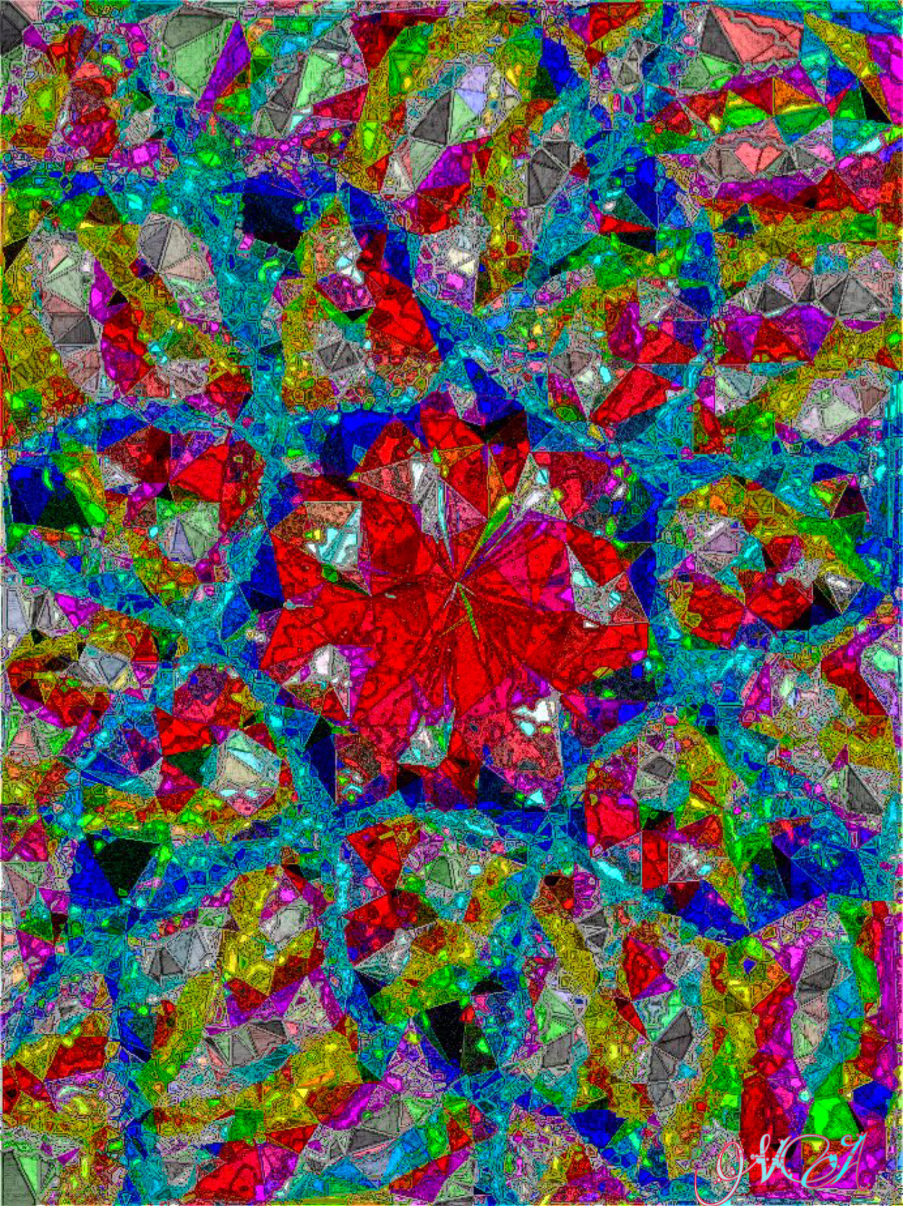 Glistening stones