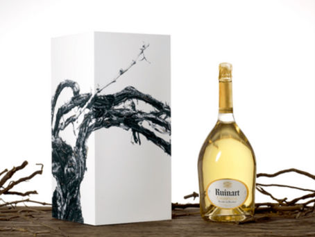 Lot #18 : Un jéroboam de Ruinart blanc de blancs édition limitée Vik Muniz