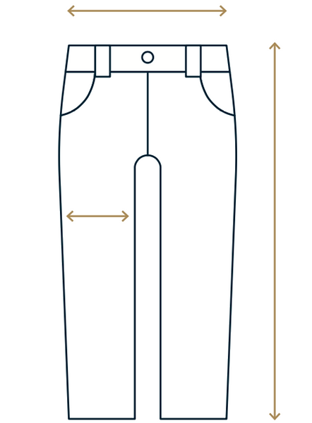 Jeans measurements | Custom made jeans | G.A Jeans Stores