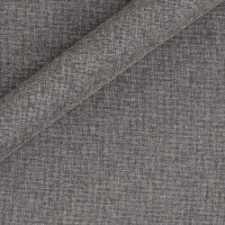 Tissu uni en laine, coton et soie