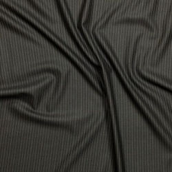 Tissu à fines rayures en pure laine vierge