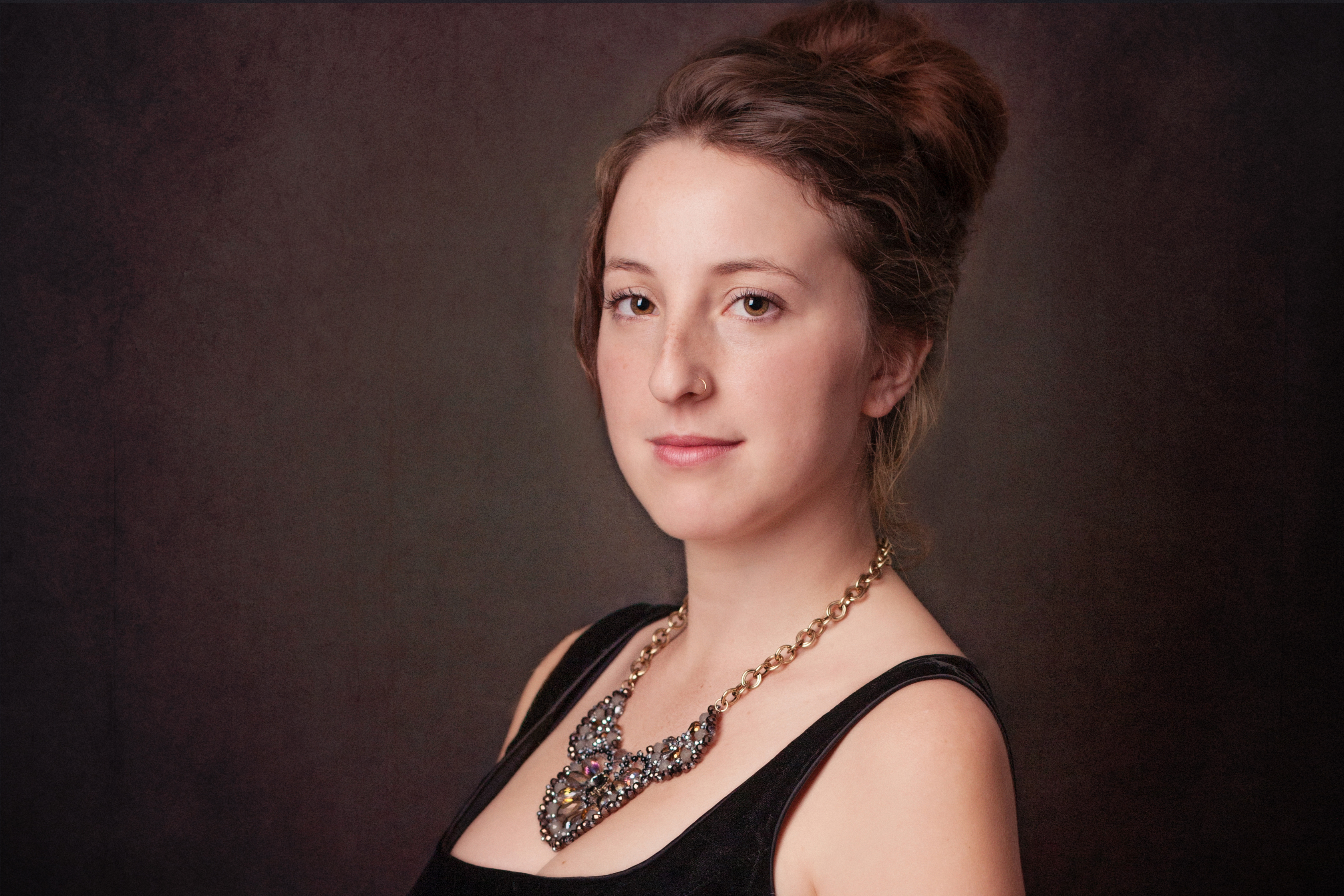 Lizzie with necklace